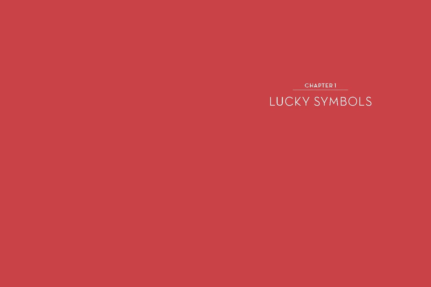 Chronicle Books The Red Book of Luck innbundet lykke