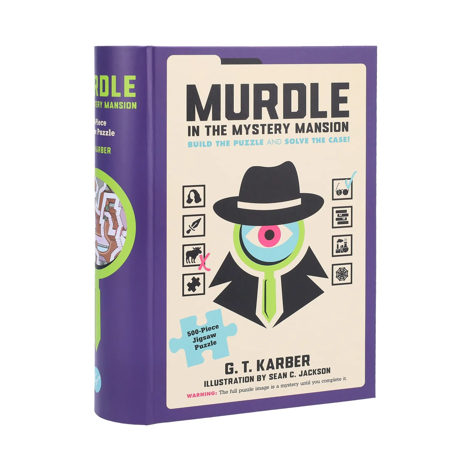 Chronicle Books Murdle Mystery Mansion puslespill 500 brikker logikk