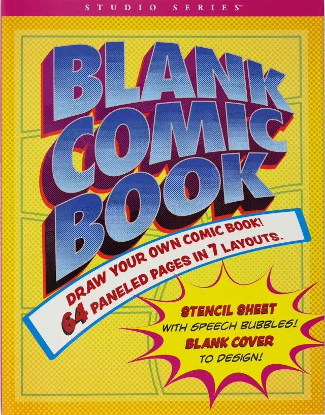 Peter Pauper Press Blank Comic Book tegneseriebok 64 sider