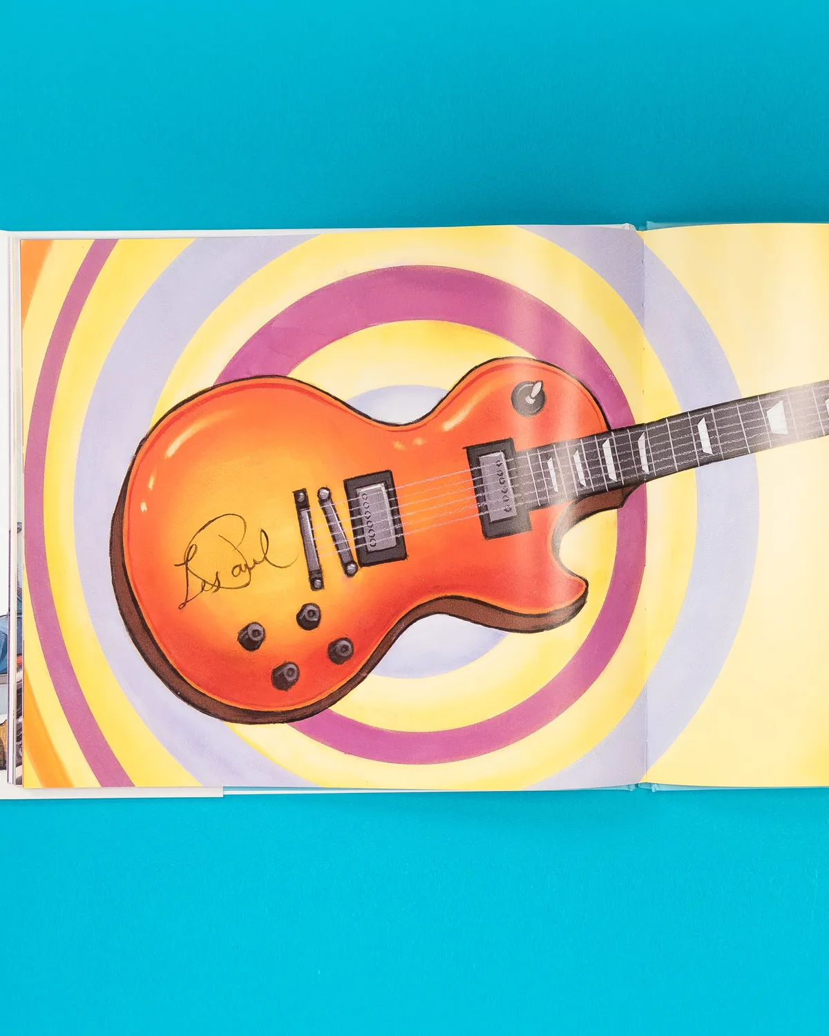 Abrams Guitar Genius Les Paul barnebok innbundet musikk