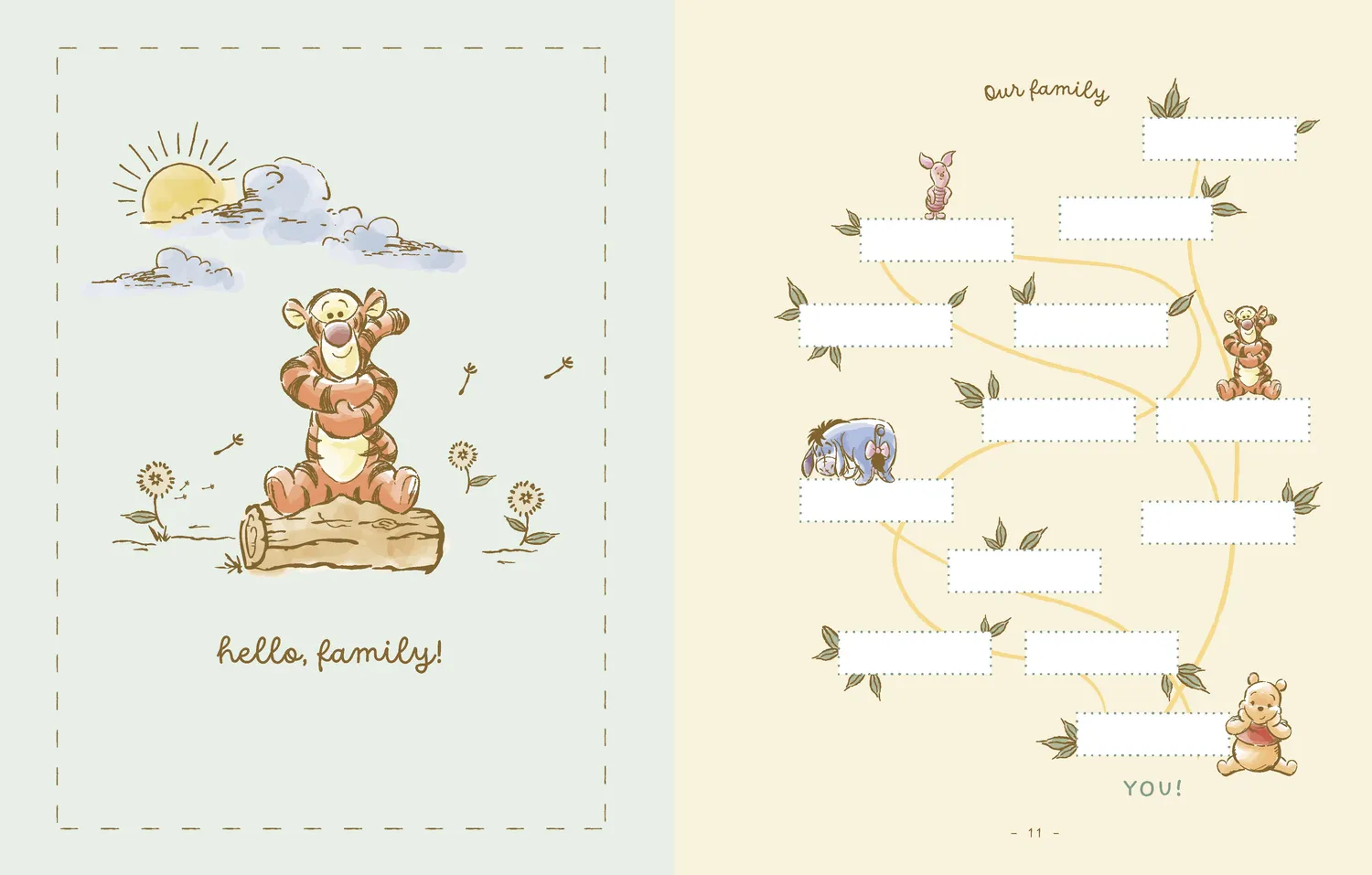 Disney Winnie the Pooh Baby Book minnebok baby