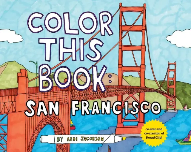 Abbi Jacobson Color this Book: San Francisco pocket fargebok
