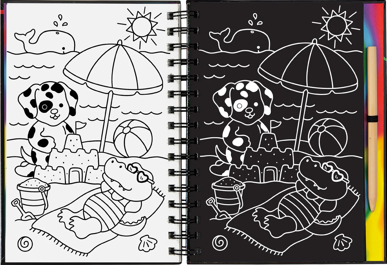 Peter Pauper Press Cozy Animals skrapebok 64 sider trepenn