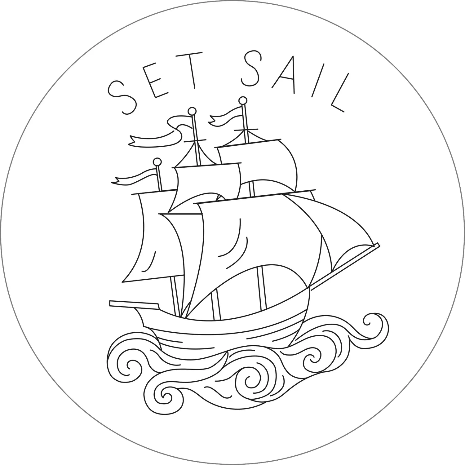 Peter Pauper Press Nautical broderimønster 10 strykeark