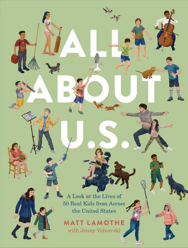 Chronicle Books All About U.S. barnebok 50 barn innbundet