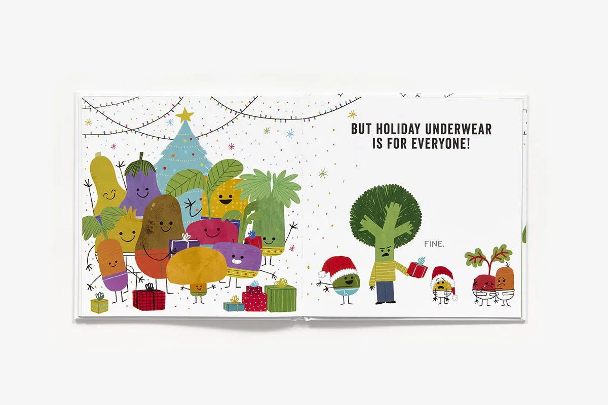 Appleseed Vegetables in Holiday Underwear bildebok innbundet jul