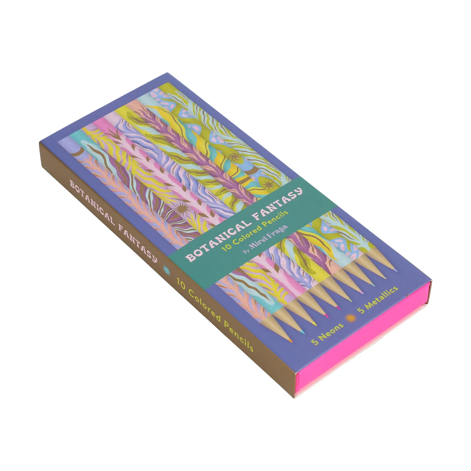 Abrams and Chronicle Botanical Fantasy fargeblyanter 10-pk neon