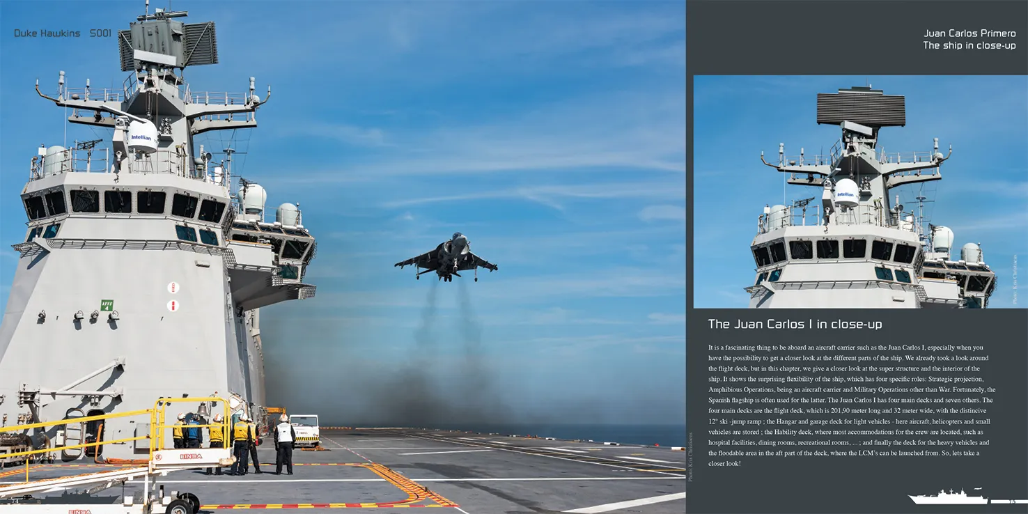 Duke Hawkins Aircraft Carrier Juan Carlos I bok hangarskip