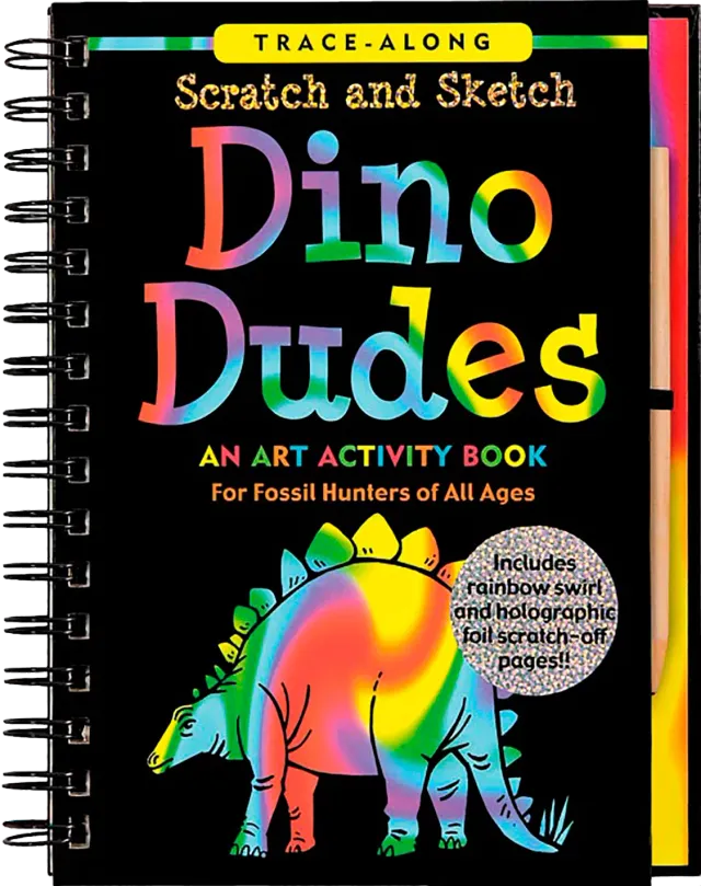 Peter Pauper Press Dino Dudes skrapebok 64 sider