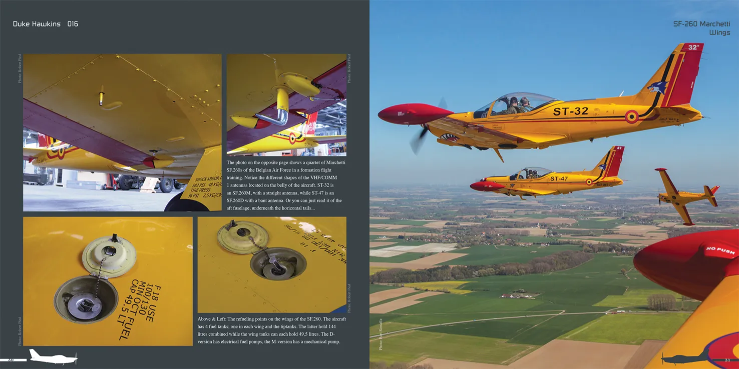 Duke Hawkins Marchetti SF.260 bok walkaround