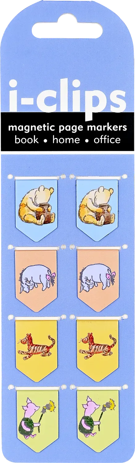Peter Pauper Press Winnie-the-Pooh i-Clips magnetbokmerker 8-pk