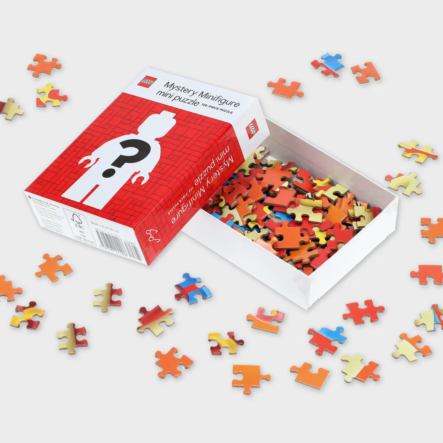 LEGO Mystery Minifigure puslespill rød utgave 12-pakning
