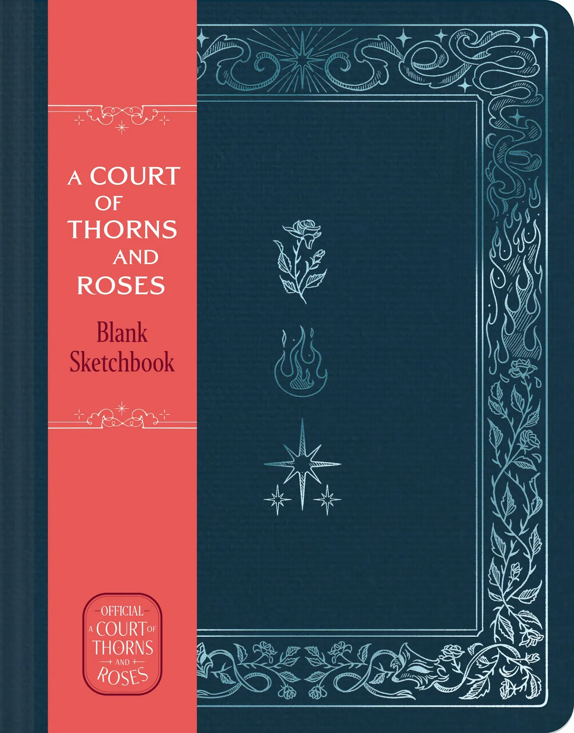 Sarah J. Maas ACOTAR skissebok Flowers Flames Stars