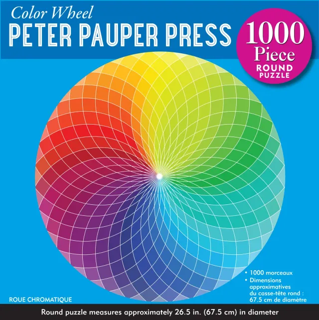 Peter Pauper Press Color Wheel puslespill rundt 1000 brikker