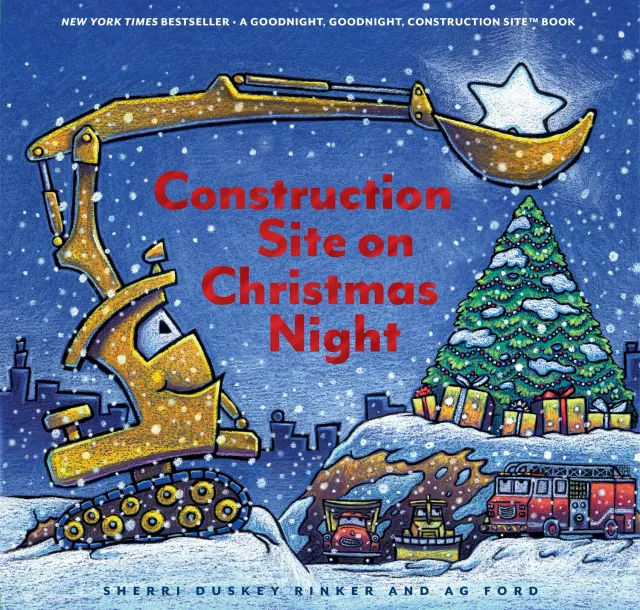 Goodnight Construction Site on Christmas Night julebok jul
