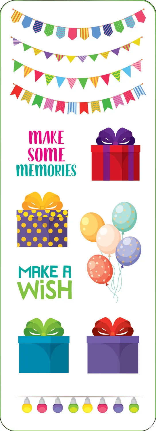 Peter Pauper Press Birthday Sticker Set klistremerker 100 stk bursdag