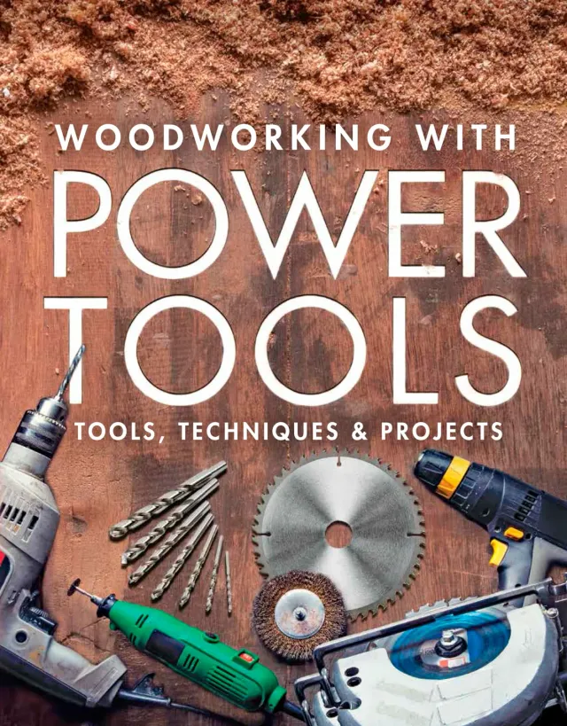 Taunton Woodworking with Power Tools fagbok pocket