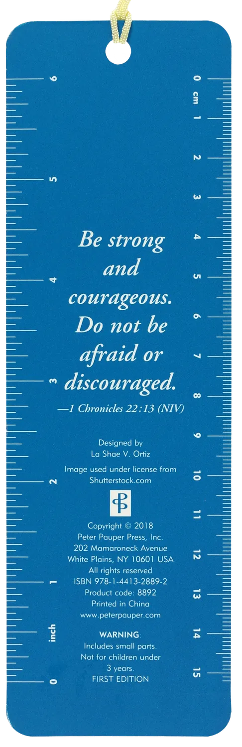 Peter Pauper Press Be Strong and Courageous bokmerke perler