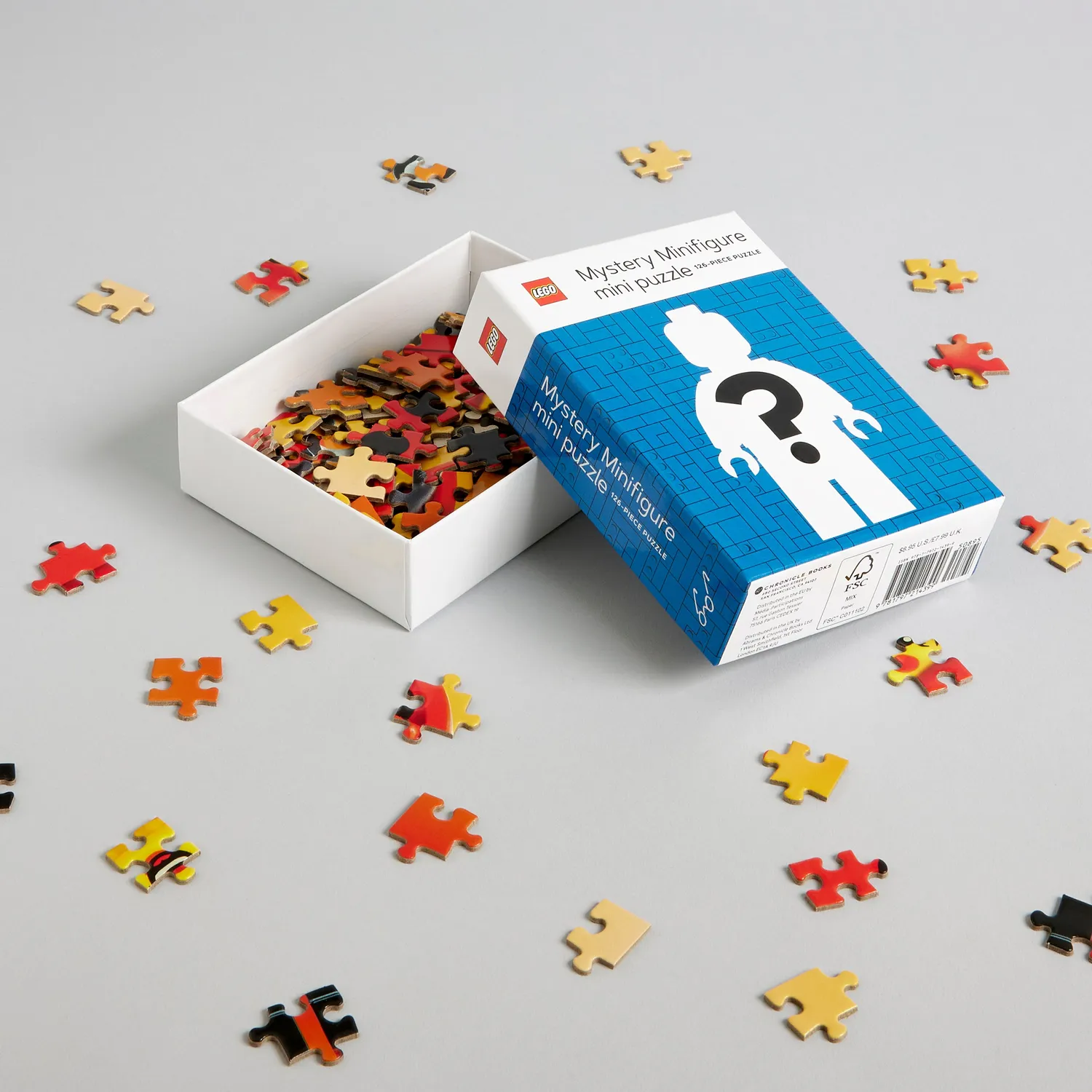 Abrams LEGO Mystery Minifigure puslespill 126 brikker blå