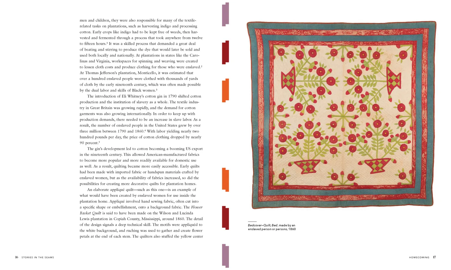 Stories in the Seams quiltebok innbundet historie
