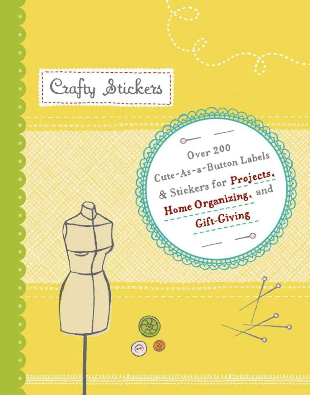 Chronicle Books Crafty Stickers klistremerkebok 240-pak hobby