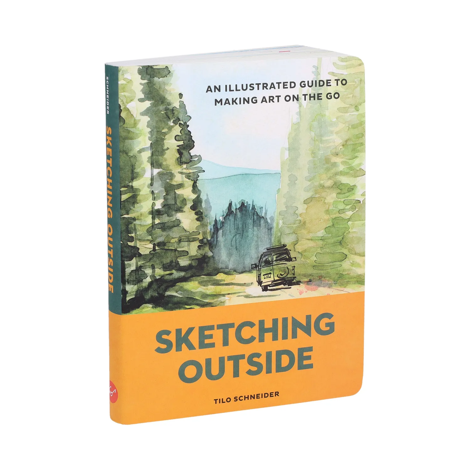 Sketching Outside illustrert guide pocket akvarell ute