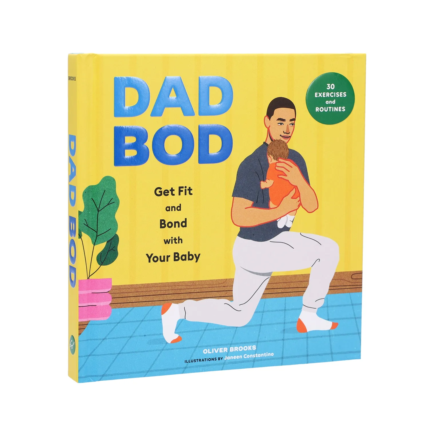 Abrams and Chronicle Dad Bod treningsbok innbundet babyøvelser