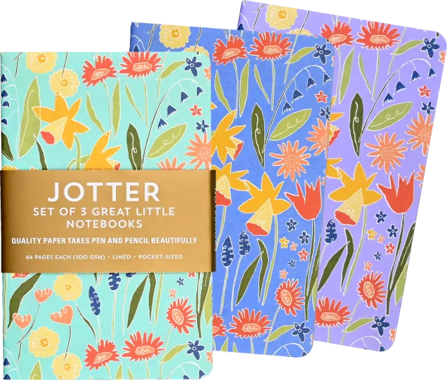 Peter Pauper Press Jotter Daffodils mininotatbøker 3 stk linjert