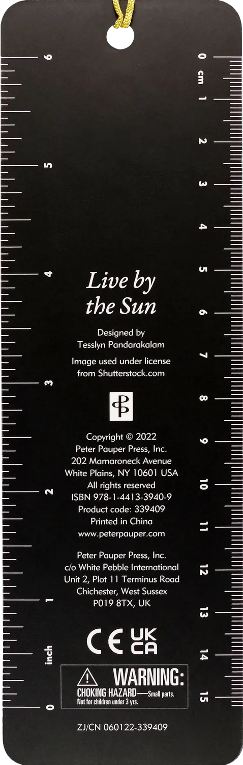 Peter Pauper Press Live by the Sun Love by the Moon bokmerke perle