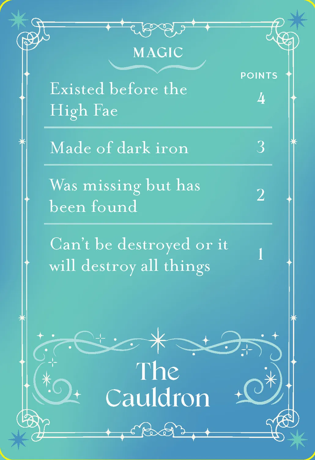 Abrams and Chronicle Fae or Fraud ACOTAR selskapsspill 100 kort
