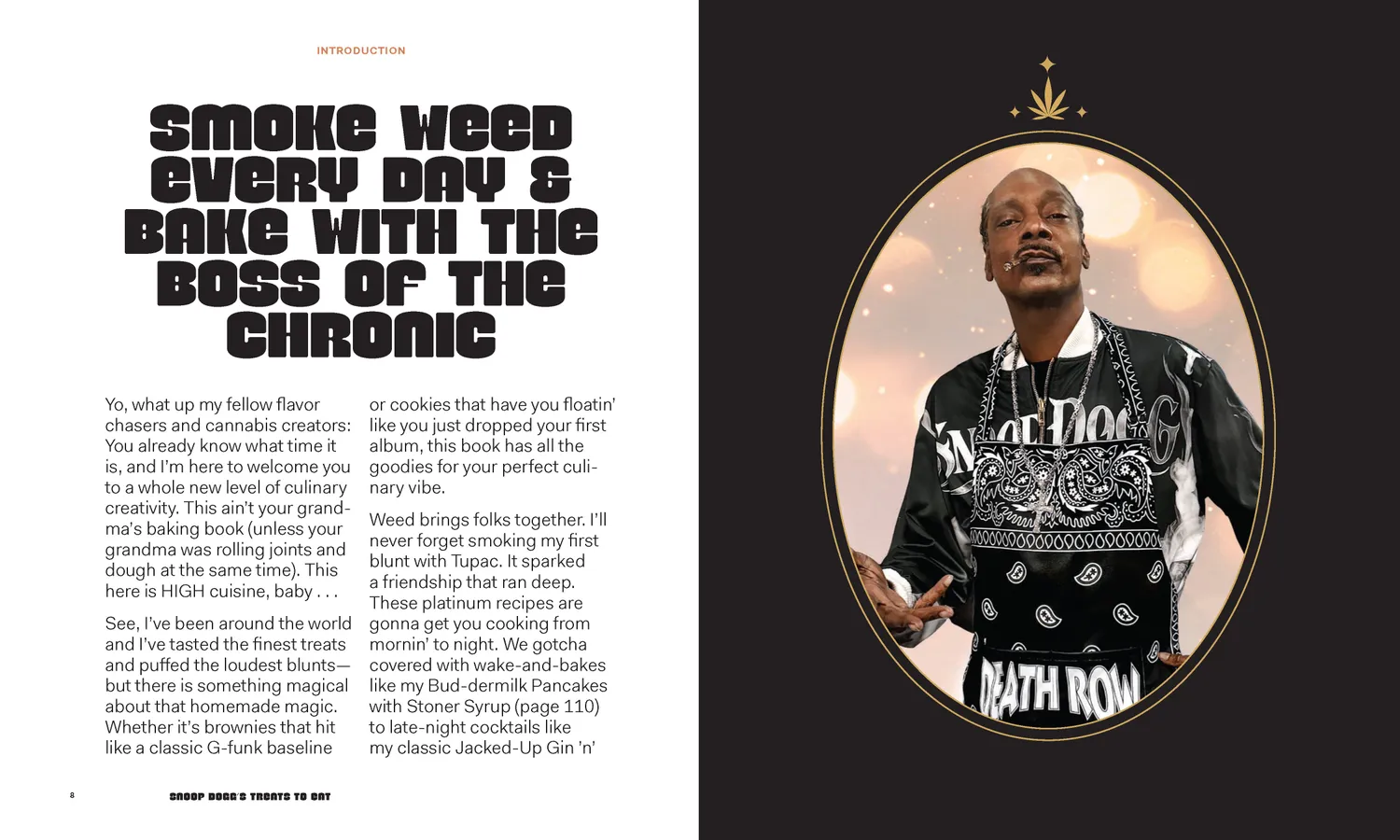 Chronicle Books Snoop Dogg's Treats to Eat bakebok innbundet