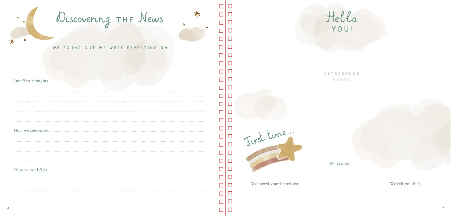 Peter Pauper Press Baby's First Years minnebok eske