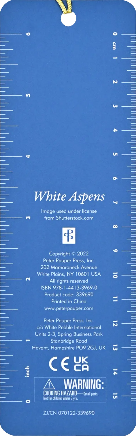 Peter Pauper Press White Aspens bokmerke med perler og dusk