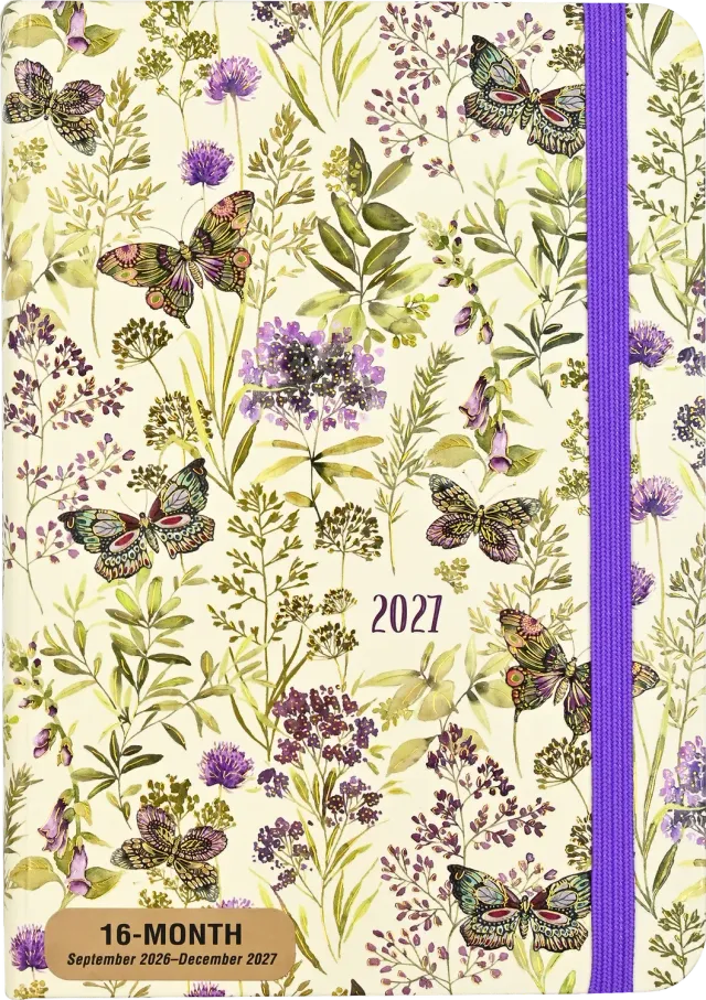 Peter Pauper Press Amethyst Butterflies ukeplanlegger 2027