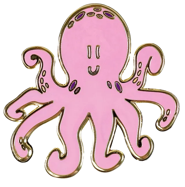 Peter Pauper Press Octopus emaljepin i gaveeske