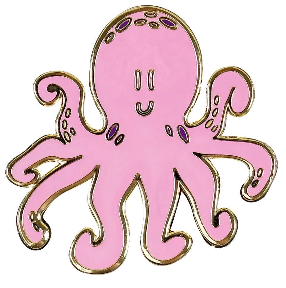 Peter Pauper Press Octopus emaljepin i gaveeske