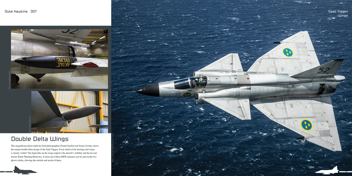 Duke Hawkins Saab AJ37 Viggen bok 84 sider dobbeltdelta