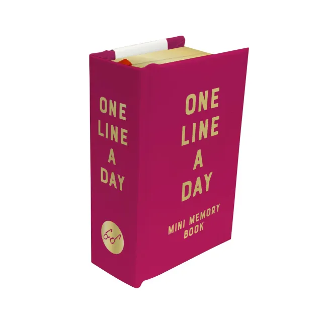 Abrams & Chronicle Books One Line a Day Rose Velvet minnebok