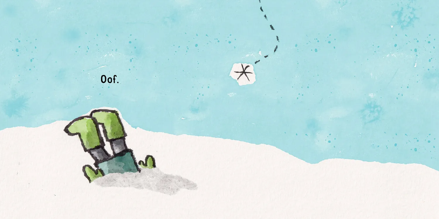 Travis Jonker Just One Flake barnebok innbundet snø