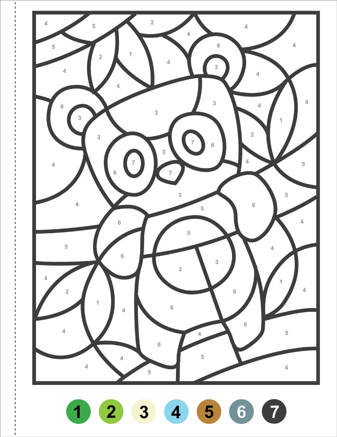 Peter Pauper Press My First Color-by-Number Animals fargeleggingsbok 4 år+
