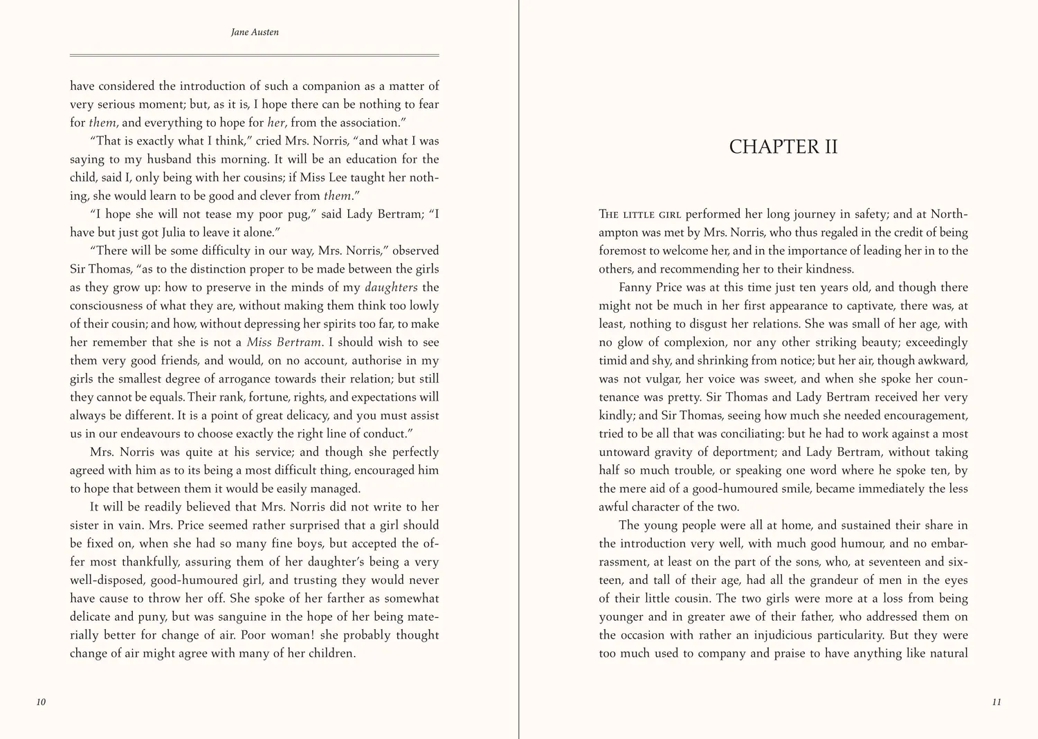 Peter Pauper Press Masterpiece Library Mansfield Park gavebok innbundet