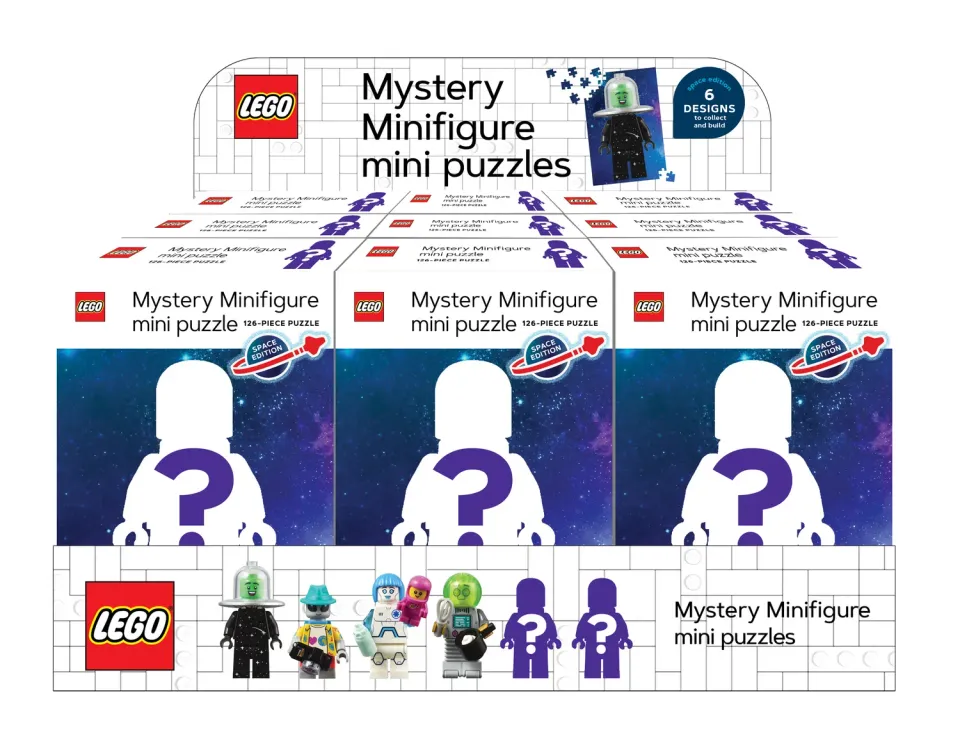 LEGO Mystery Minifigure Space puslespill 12-pakning 126 brikker