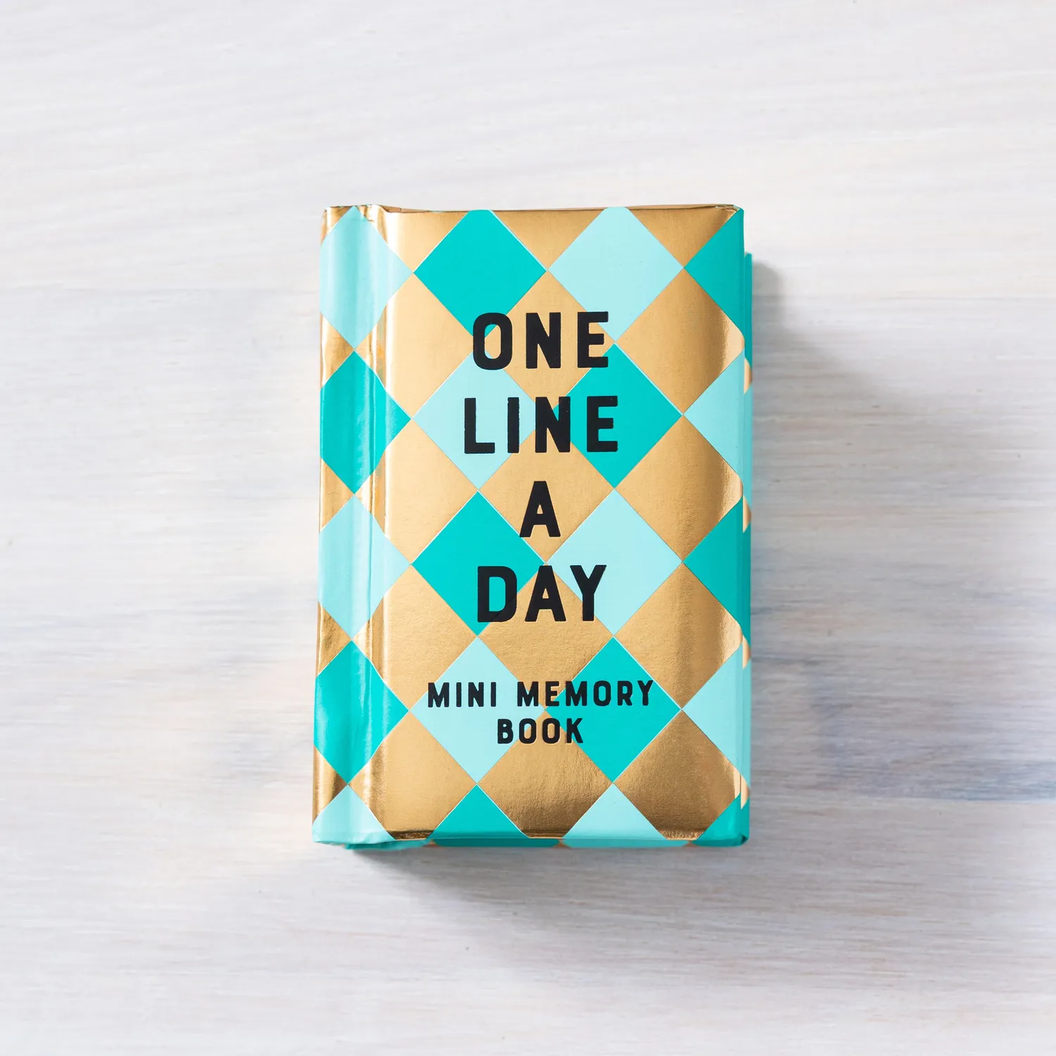 One Line a Day Mint Diamond Mini minnebok ett år