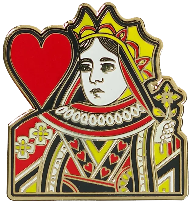 Peter Pauper Press Queen of Hearts emaljepinne gaveeske