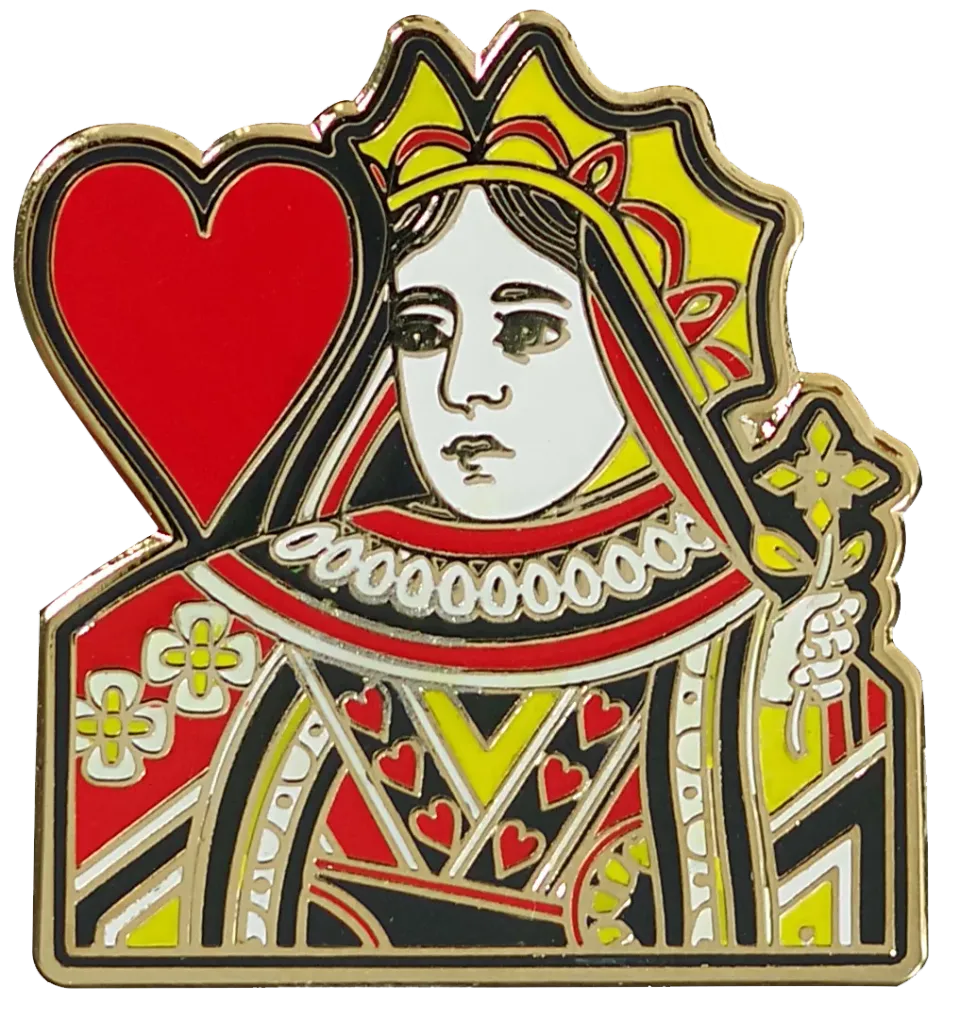 Peter Pauper Press Queen of Hearts emaljepinne gaveeske