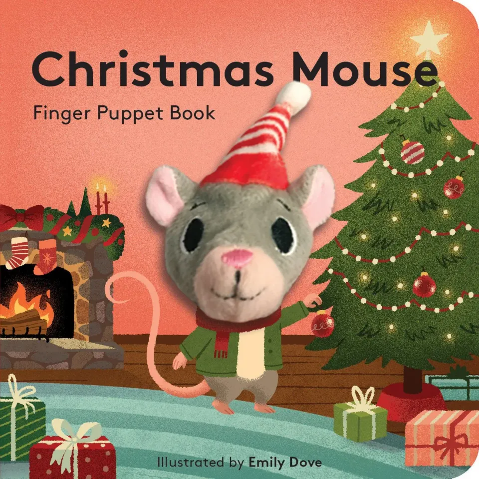 Abrams and Chronicle Christmas Mouse pekebok jul med fingerdukke