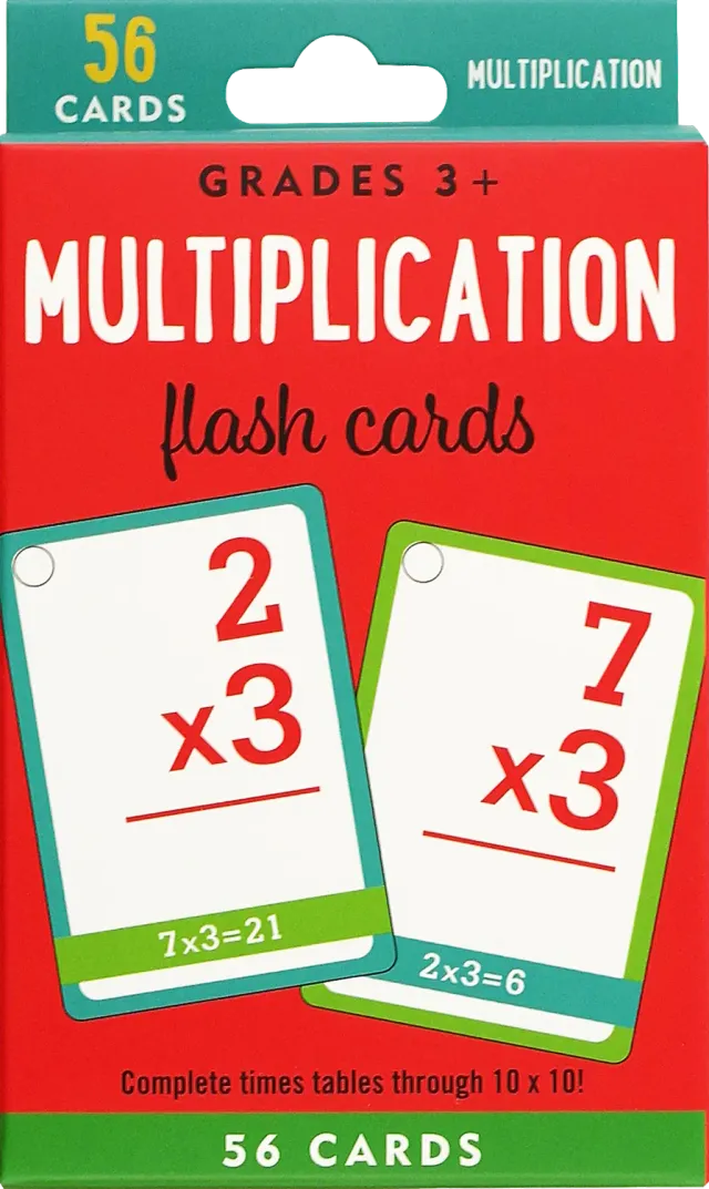 Peter Pauper Press Multiplication flash cards matte