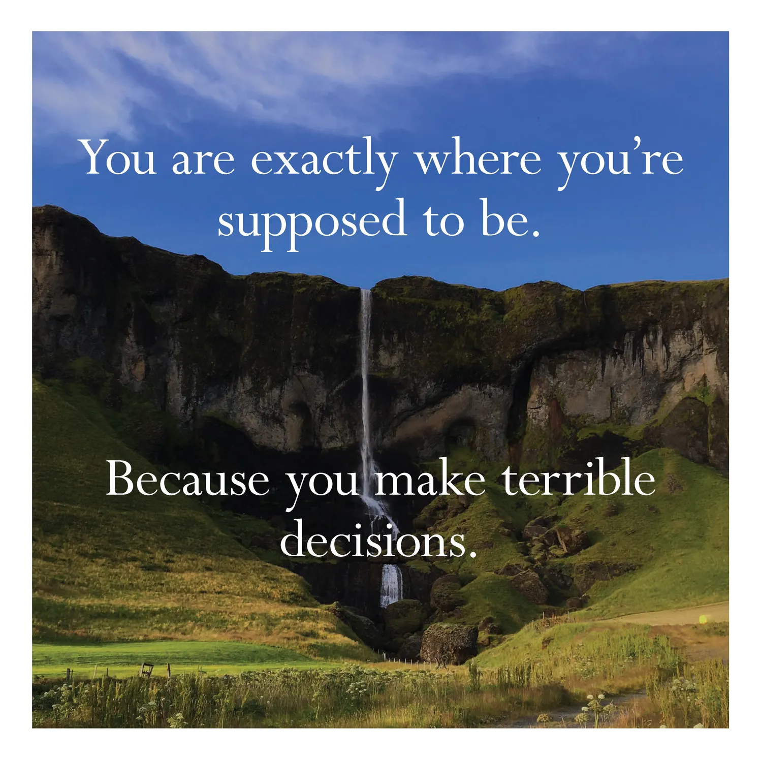 Disappointing Affirmations 2027 veggkalender 12x12