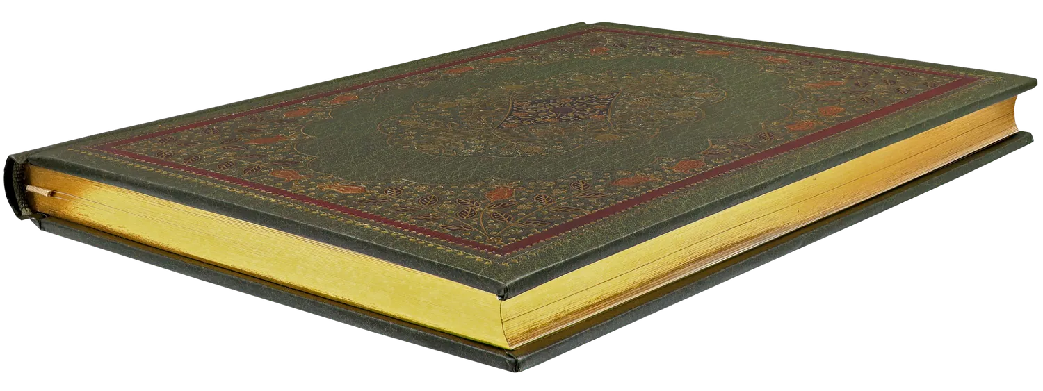 Peter Pauper Press Emerald Garden Journal notatbok linjert gullsnitt
