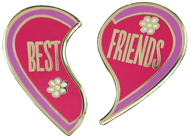Peter Pauper Press Best Friends emaljepins 2-pak gaveeske